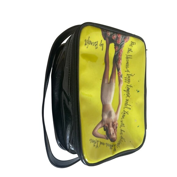 Benefit Limited Edition Black & Yellow Travel Cosmetics Bag - Picture 2 of 5